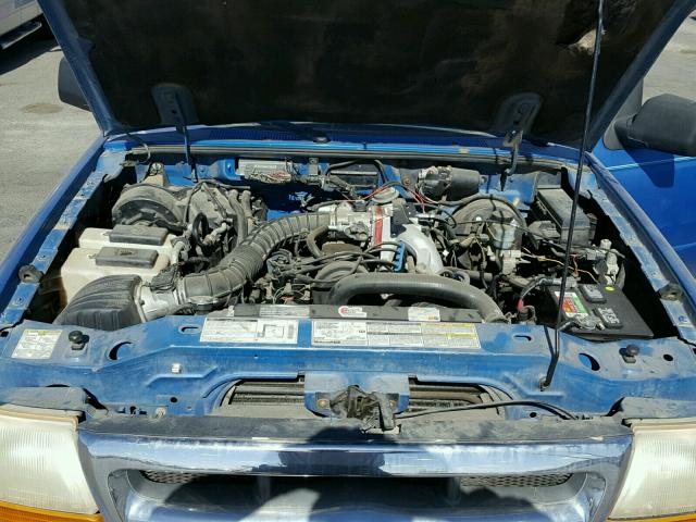 1FTYR10C9YTB39949 - 2000 FORD RANGER BLUE photo 7