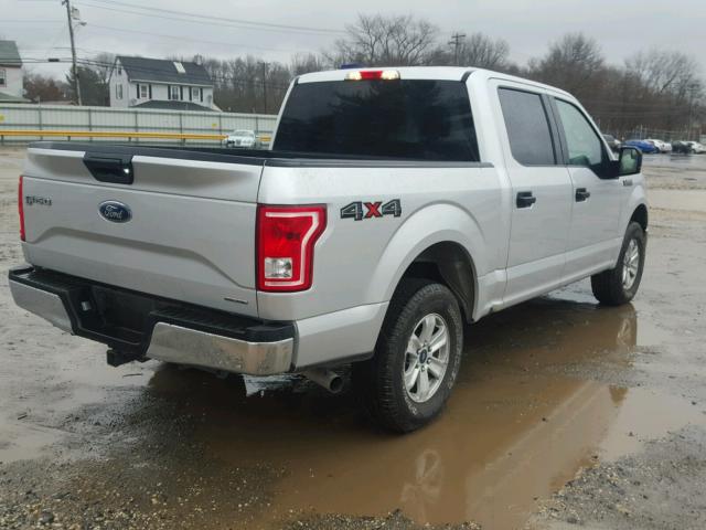 1FTEW1EF1GFC47901 - 2016 FORD F150 SUPER SILVER photo 4