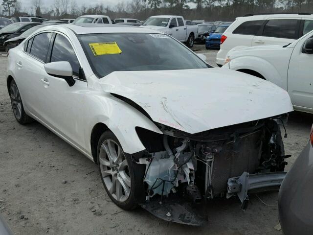 JM1GJ1T54F1217935 - 2015 MAZDA 6 TOURING WHITE photo 1