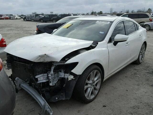 JM1GJ1T54F1217935 - 2015 MAZDA 6 TOURING WHITE photo 2