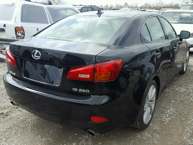 JTHBK262575026242 - 2007 LEXUS IS 250 BLACK photo 4