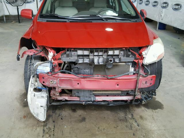 JTDBT903991315174 - 2009 TOYOTA YARIS RED photo 9