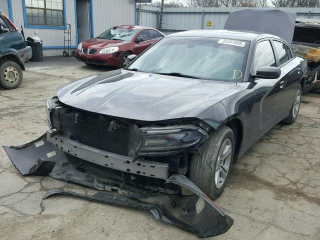 2C3CDXBG2FH827771 - 2015 DODGE CHARGER SE GRAY photo 2