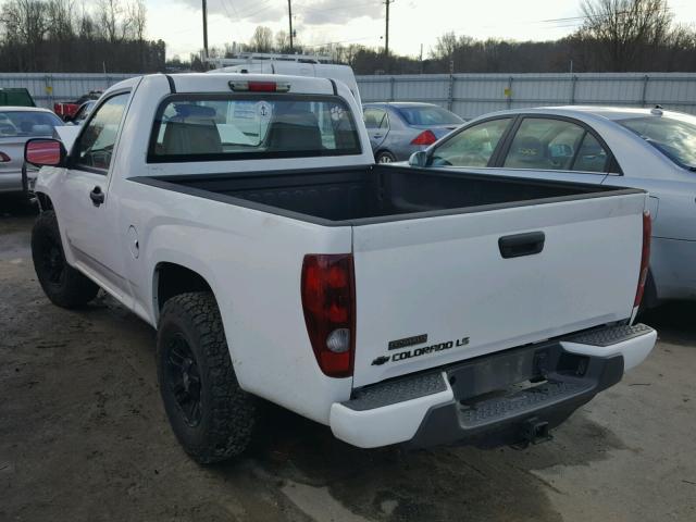 1GCCS149988136212 - 2008 CHEVROLET COLORADO WHITE photo 3