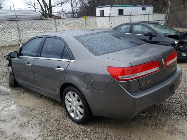 3LNHL2GC2AR609240 - 2010 LINCOLN MKZ GRAY photo 3