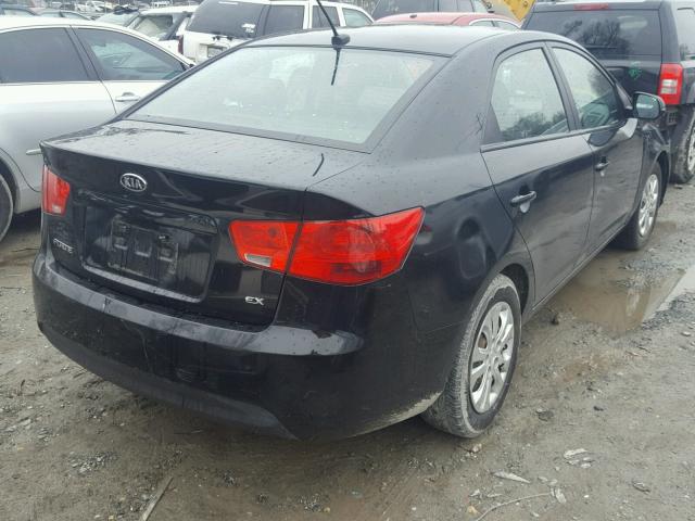 KNAFU4A23C5534345 - 2012 KIA FORTE EX BLACK photo 4