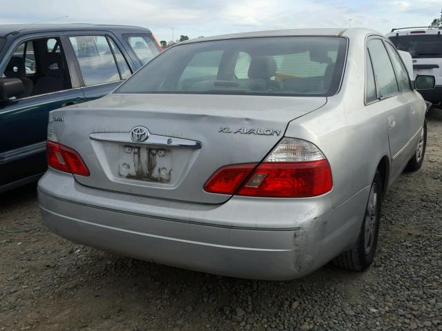 4T1BF28B83U278078 - 2003 TOYOTA AVALON XL SILVER photo 4