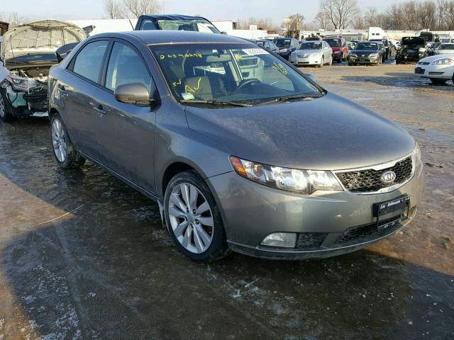 KNAFW4A39B5452783 - 2011 KIA FORTE SX GRAY photo 1