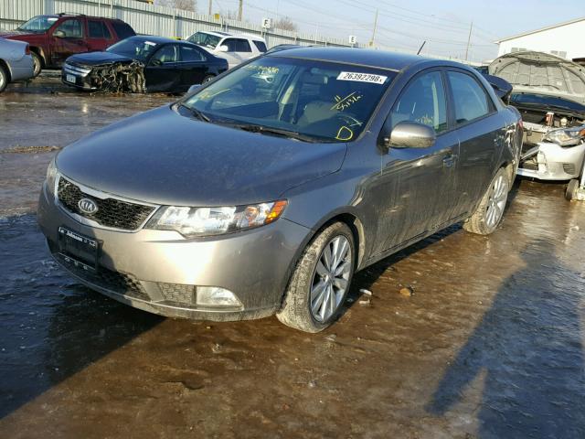 KNAFW4A39B5452783 - 2011 KIA FORTE SX GRAY photo 2