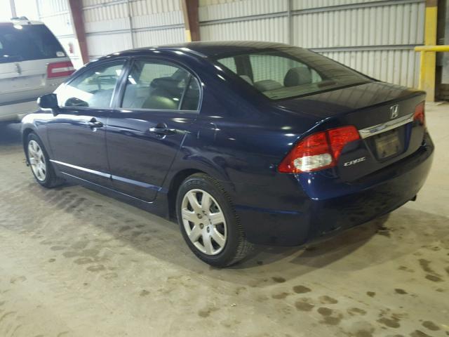 2HGFA1F59BH543329 - 2011 HONDA CIVIC LX BLUE photo 3