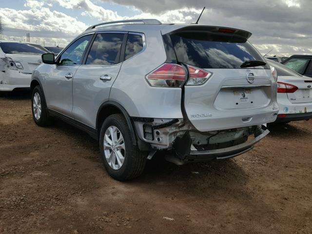 5N1AT2MV5EC761301 - 2014 NISSAN ROGUE S SILVER photo 3