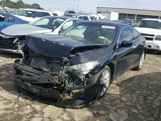 1HGCS22858A001450 - 2008 HONDA ACCORD EXL BLACK photo 2