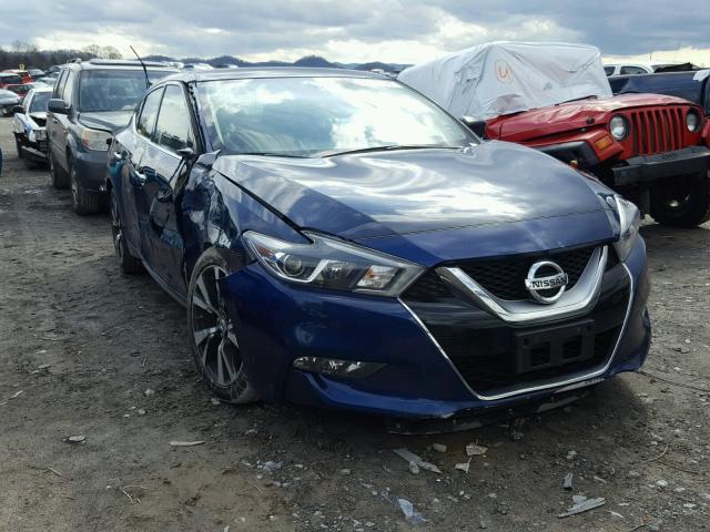 1N4AA6AP9HC377667 - 2017 NISSAN MAXIMA 3.5 BLUE photo 1