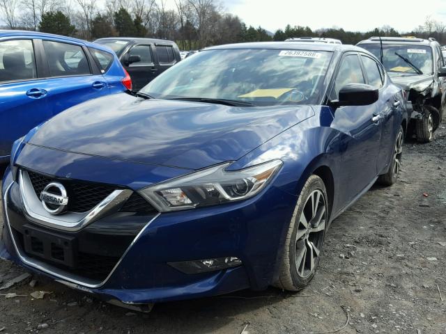 1N4AA6AP9HC377667 - 2017 NISSAN MAXIMA 3.5 BLUE photo 2