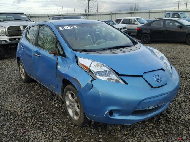 JN1AZ0CP0BT005576 - 2011 NISSAN LEAF SV BLUE photo 1