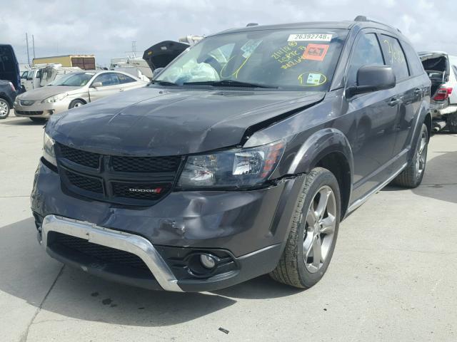 3C4PDCGG0GT171447 - 2016 DODGE JOURNEY CR GRAY photo 2