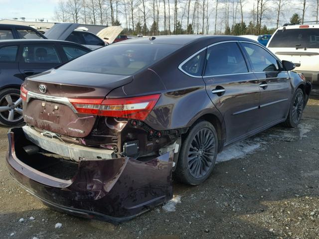 4T1BK1EB3GU229063 - 2016 TOYOTA AVALON XLE BURGUNDY photo 4