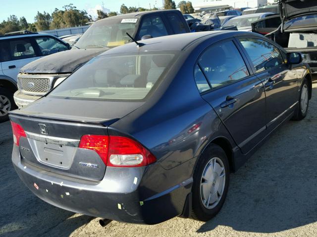 JHMFA362X9S015929 - 2009 HONDA CIVIC HYBR GRAY photo 4