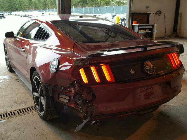 1FA6P8CF1H5237685 - 2017 FORD MUSTANG GT BURGUNDY photo 3