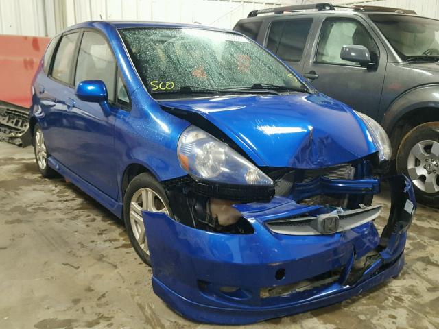 JHMGD38617S028710 - 2007 HONDA FIT S BLUE photo 1