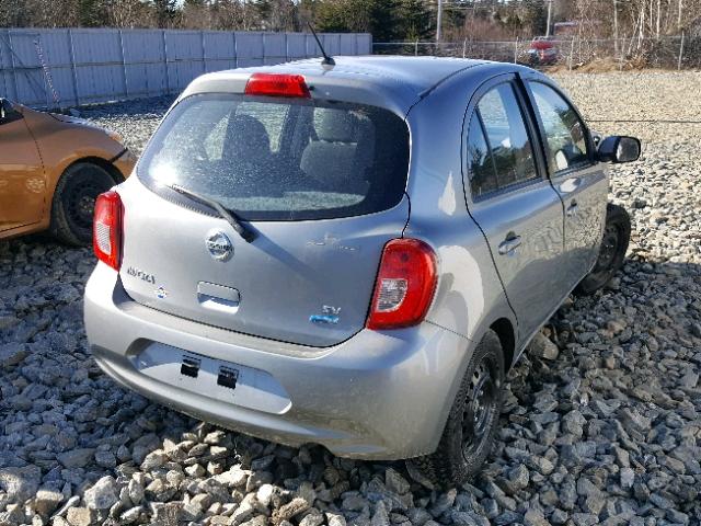 3N1CK3CP6FL214670 - 2015 NISSAN MICRA GRAY photo 4