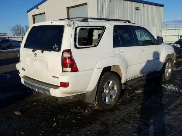 JTEBU14R640037339 - 2004 TOYOTA 4RUNNER SR WHITE photo 4