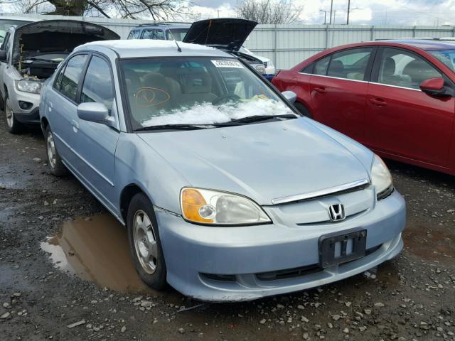 JHMES96603S016884 - 2003 HONDA CIVIC HYBR BLUE photo 1