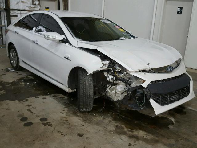 KMHEC4A45BA018556 - 2011 HYUNDAI SONATA HYB WHITE photo 1