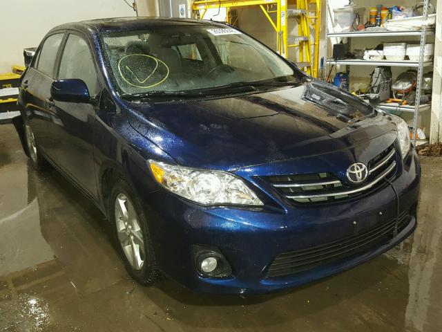 5YFBU4EE3DP165772 - 2013 TOYOTA COROLLA BA BLUE photo 1