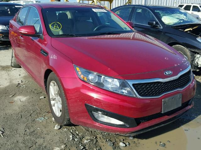 5XXGM4A77DG186582 - 2013 KIA OPTIMA LX RED photo 1