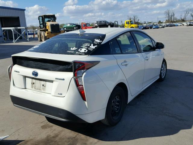 JTDKARFU2G3511903 - 2016 TOYOTA PRIUS WHITE photo 4