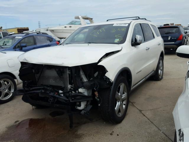 1C4SDJET4CC100823 - 2012 DODGE DURANGO CI WHITE photo 2