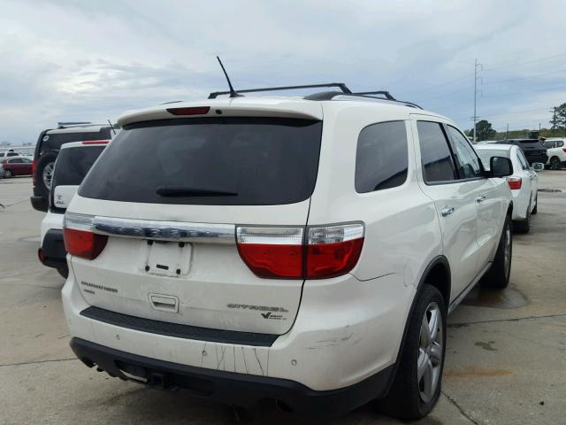 1C4SDJET4CC100823 - 2012 DODGE DURANGO CI WHITE photo 4