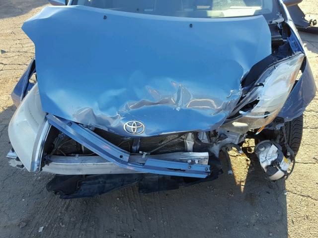 JTDKB20U277665307 - 2007 TOYOTA PRIUS BLUE photo 7