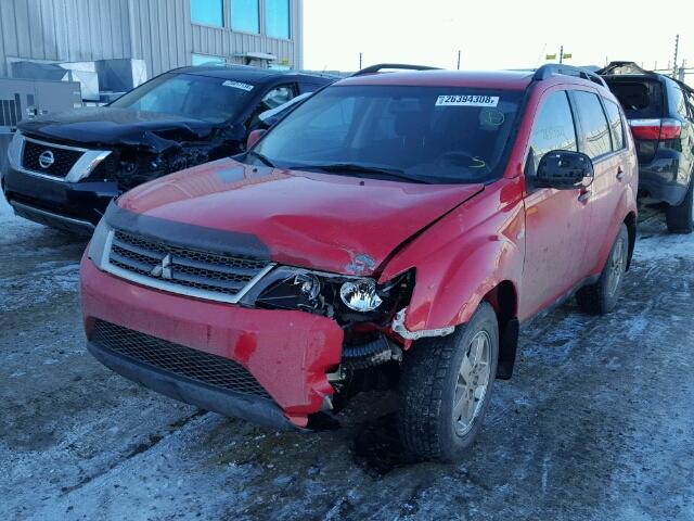 JA4MT31X77Z603324 - 2007 MITSUBISHI OUTLANDER RED photo 2