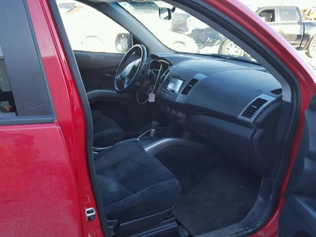 JA4MT31X77Z603324 - 2007 MITSUBISHI OUTLANDER RED photo 5