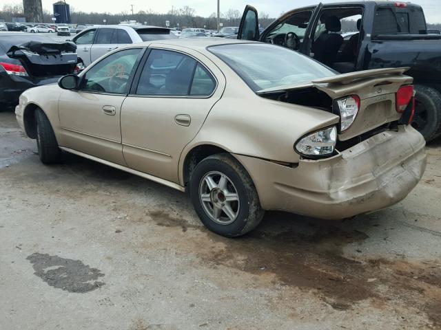 1G3NL52E44C160602 - 2004 OLDSMOBILE ALERO GL GOLD photo 3