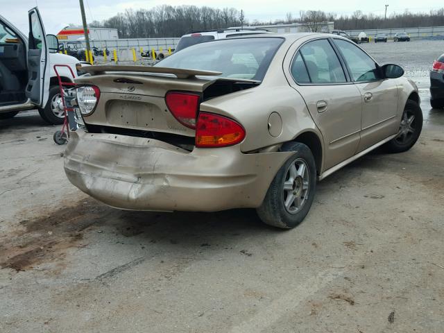 1G3NL52E44C160602 - 2004 OLDSMOBILE ALERO GL GOLD photo 4