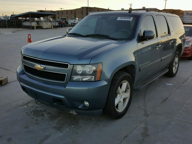 3GNFC16098G231802 - 2008 CHEVROLET SUBURBAN C BLUE photo 2