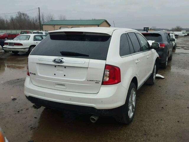 2FMDK4KC2BBA27174 - 2011 FORD EDGE LIMIT WHITE photo 4