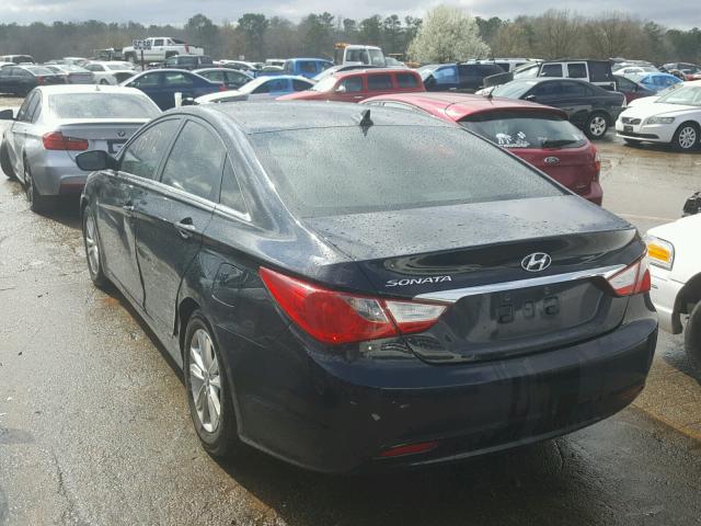 5NPEB4AC4BH104108 - 2011 HYUNDAI SONATA GLS BLACK photo 3