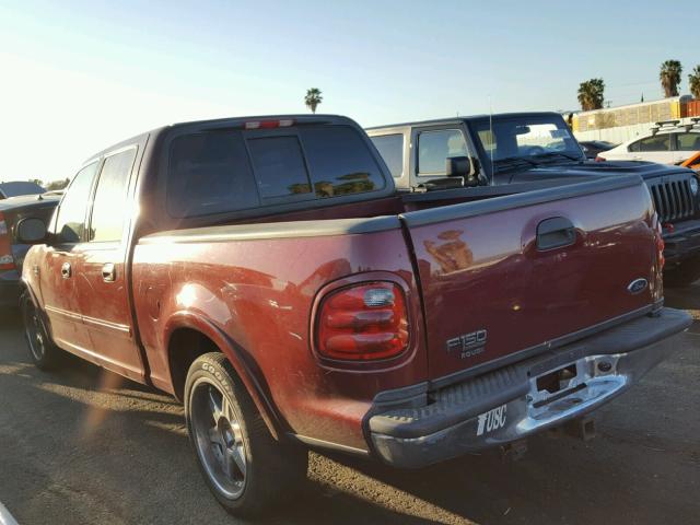 1FTRW07L73KA30322 - 2003 FORD F150 SUPER BURGUNDY photo 3