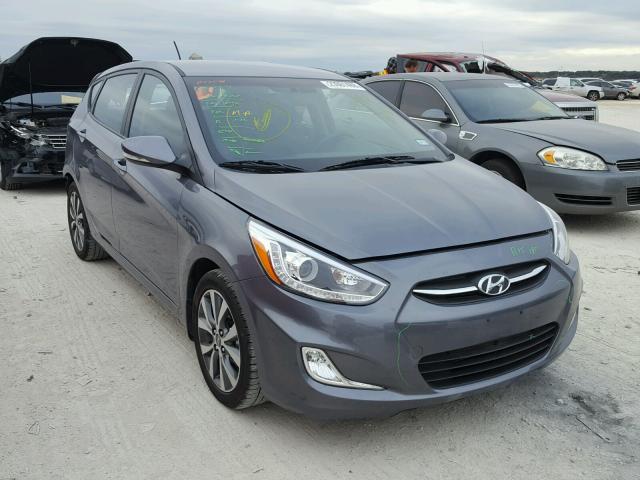 KMHCU5AE5HU346280 - 2017 HYUNDAI ACCENT SPO SILVER photo 1