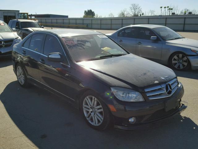 WDDGF54X88R015652 - 2008 MERCEDES-BENZ C 300 BLACK photo 1