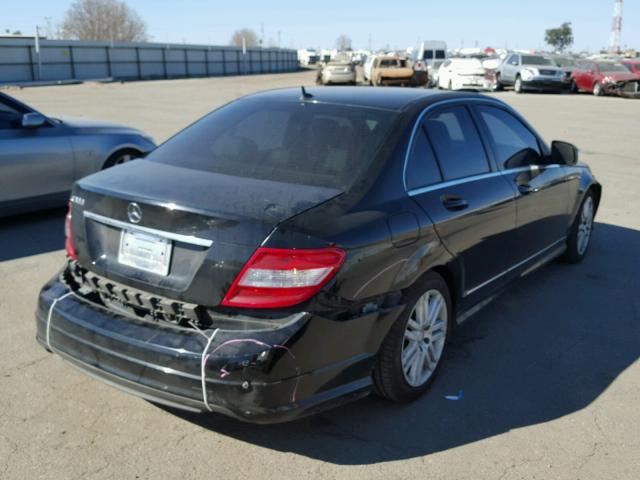 WDDGF54X88R015652 - 2008 MERCEDES-BENZ C 300 BLACK photo 4