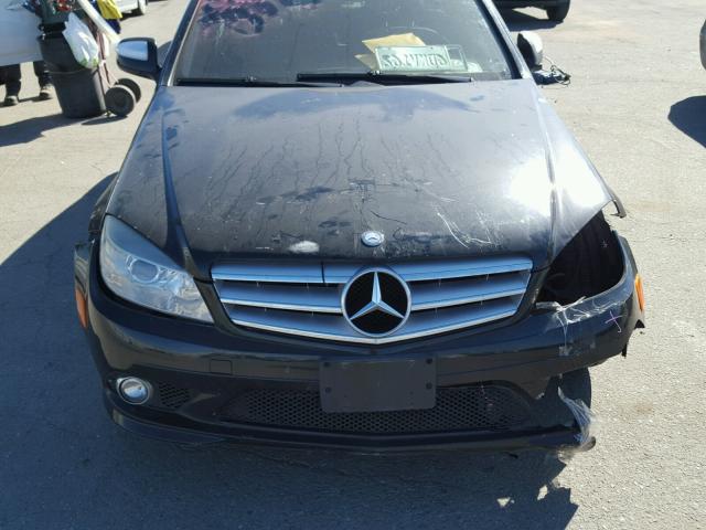 WDDGF54X88R015652 - 2008 MERCEDES-BENZ C 300 BLACK photo 9