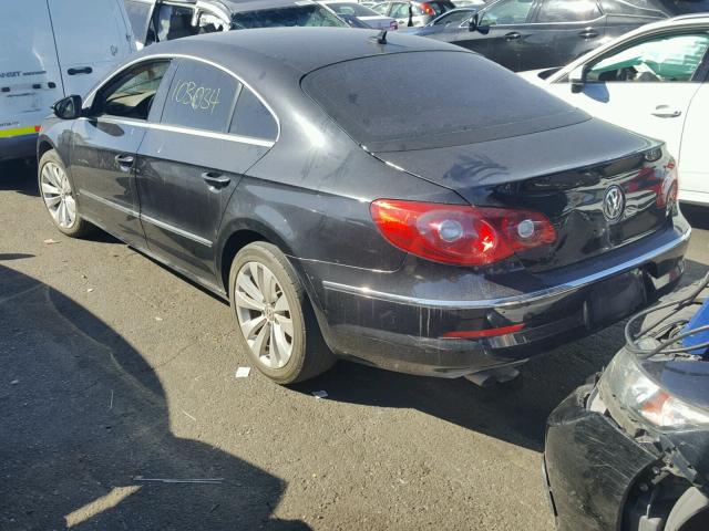 WVWNL73C29E514623 - 2009 VOLKSWAGEN CC SPORT BLACK photo 3