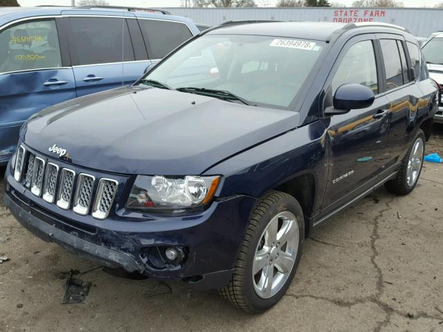 1C4NJCEA0ED628954 - 2014 JEEP COMPASS LA BLUE photo 2