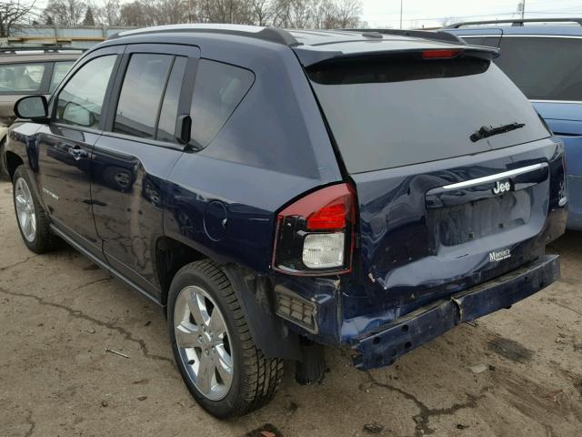 1C4NJCEA0ED628954 - 2014 JEEP COMPASS LA BLUE photo 3