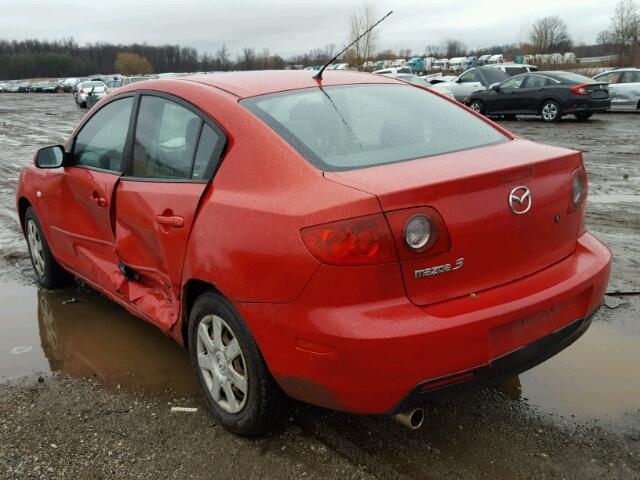 JM1BK12F561446044 - 2006 MAZDA 3 I RED photo 3